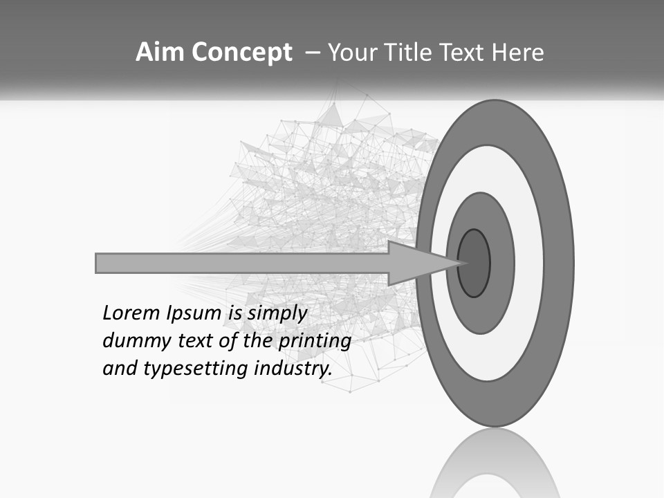 A Gray And White Abstract Background With Lines And Dots PowerPoint Template