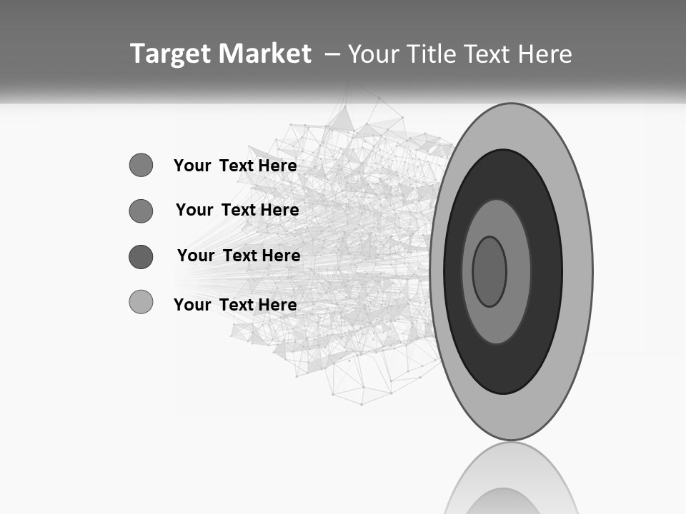 A Gray And White Abstract Background With Lines And Dots PowerPoint Template