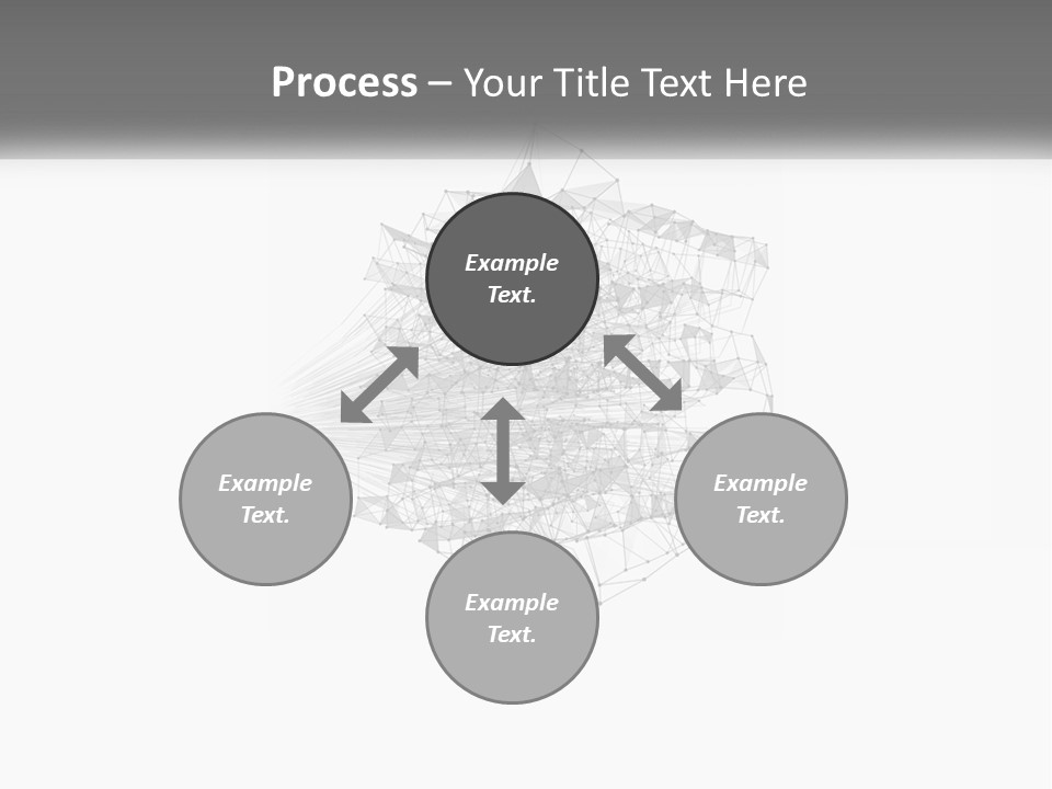 A Gray And White Abstract Background With Lines And Dots PowerPoint Template