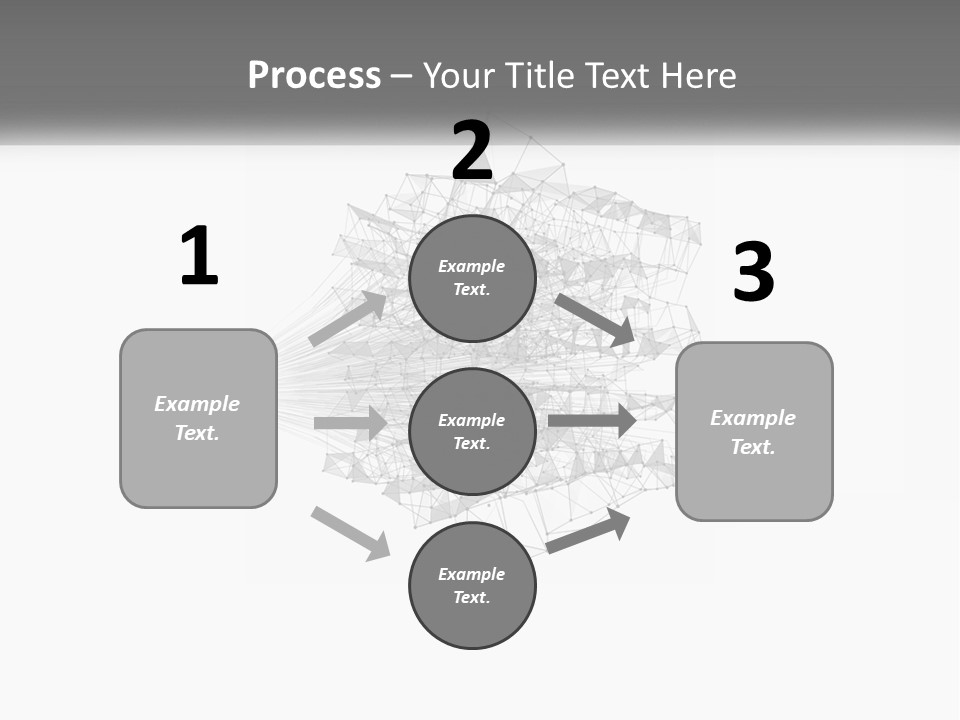 A Gray And White Abstract Background With Lines And Dots PowerPoint Template