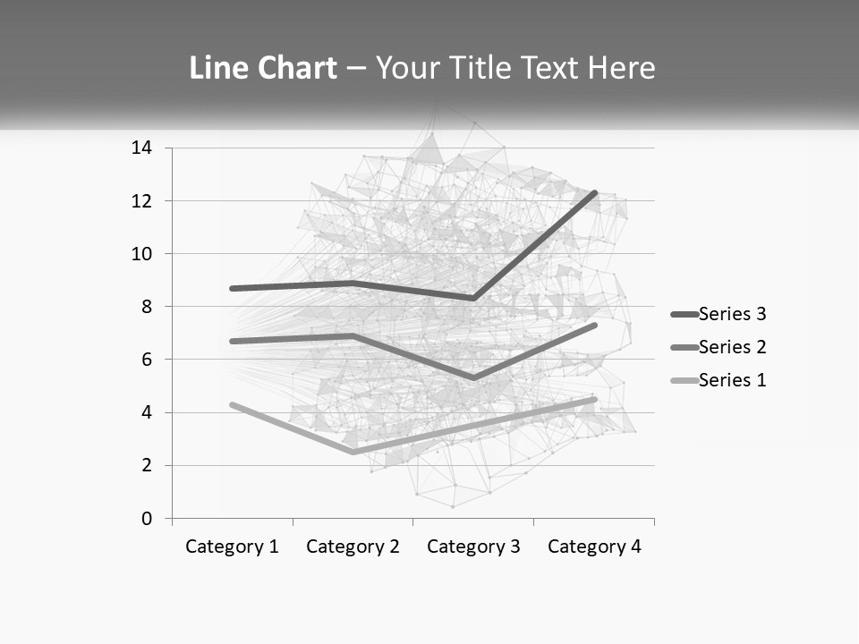 A Gray And White Abstract Background With Lines And Dots PowerPoint Template