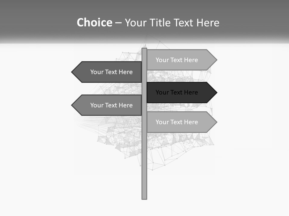 A Gray And White Abstract Background With Lines And Dots PowerPoint Template