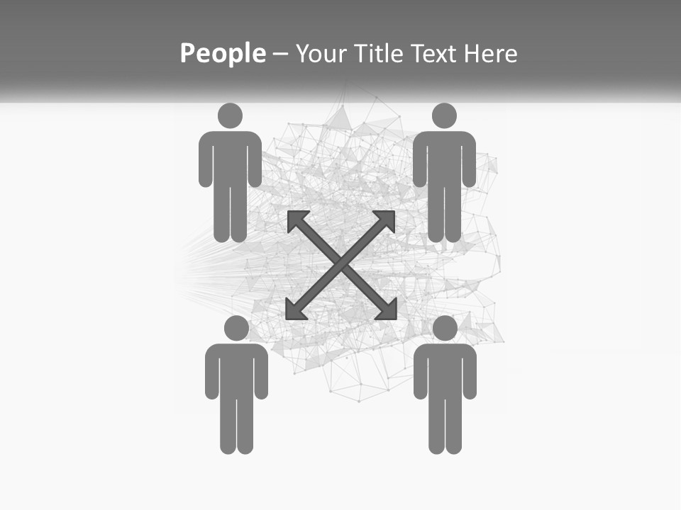 A Gray And White Abstract Background With Lines And Dots PowerPoint Template