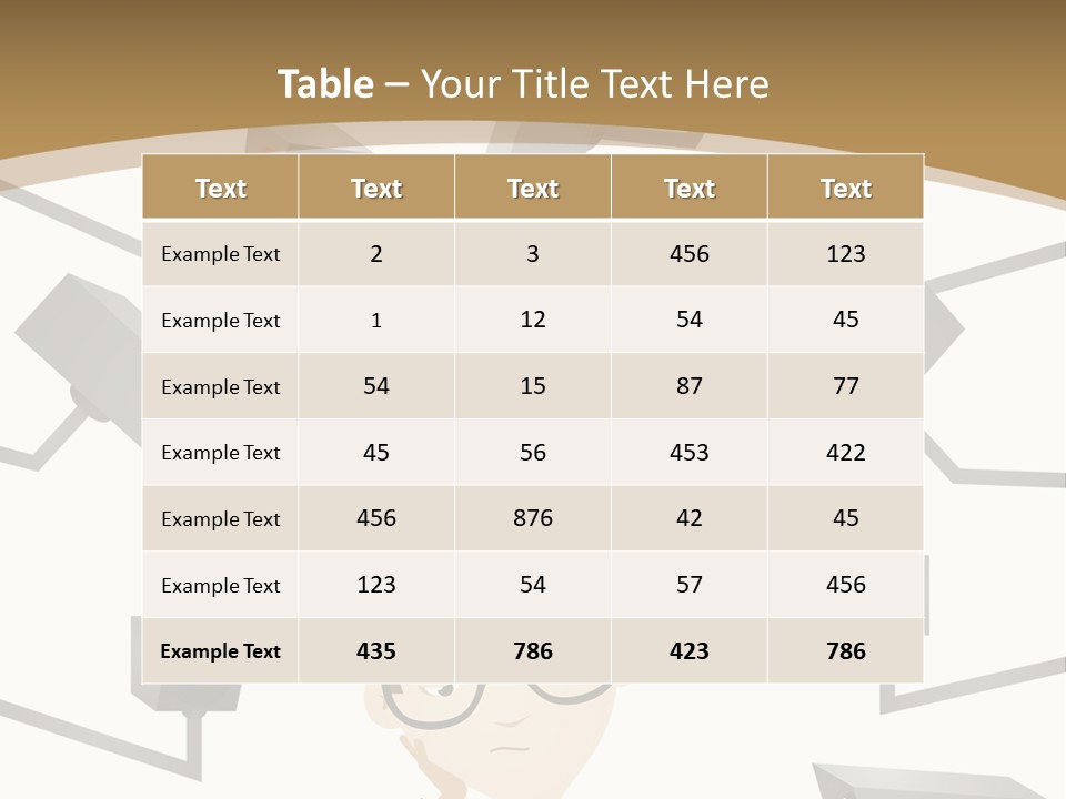 A Man Sitting At A Table With A Tablet PowerPoint Template