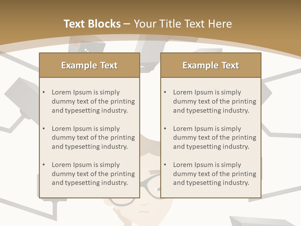 A Man Sitting At A Table With A Tablet PowerPoint Template