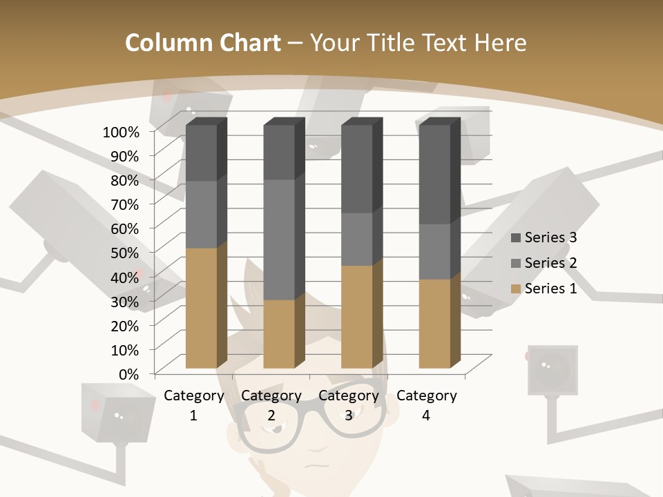 A Man Sitting At A Table With A Tablet PowerPoint Template