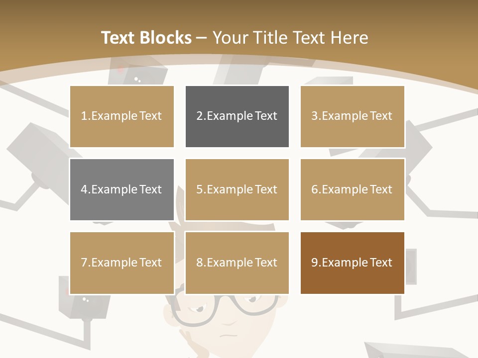 A Man Sitting At A Table With A Tablet PowerPoint Template