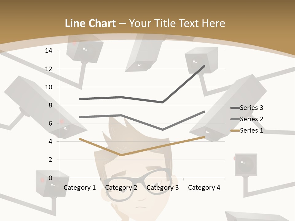 A Man Sitting At A Table With A Tablet PowerPoint Template