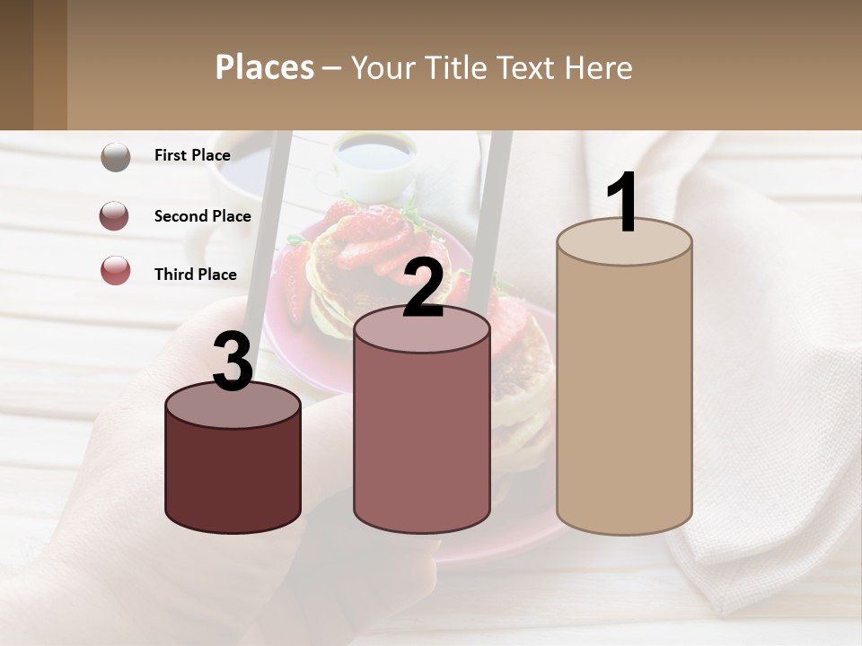 A Person Taking A Picture Of A Plate Of Food PowerPoint Template