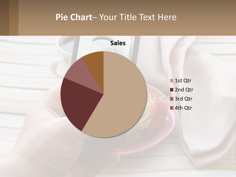 A Person Taking A Picture Of A Plate Of Food PowerPoint Template