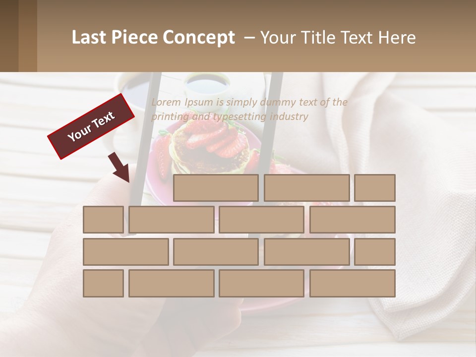 A Person Taking A Picture Of A Plate Of Food PowerPoint Template