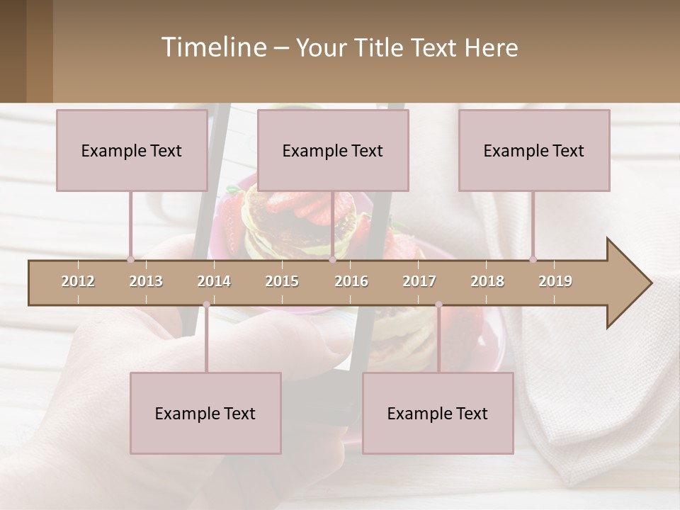 A Person Taking A Picture Of A Plate Of Food PowerPoint Template