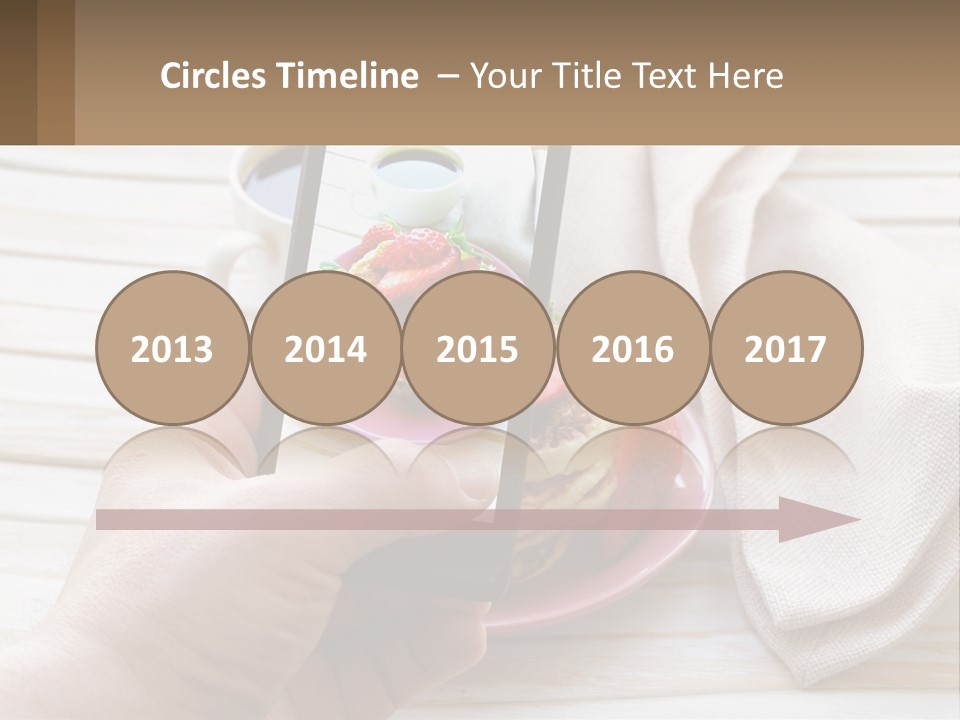 A Person Taking A Picture Of A Plate Of Food PowerPoint Template