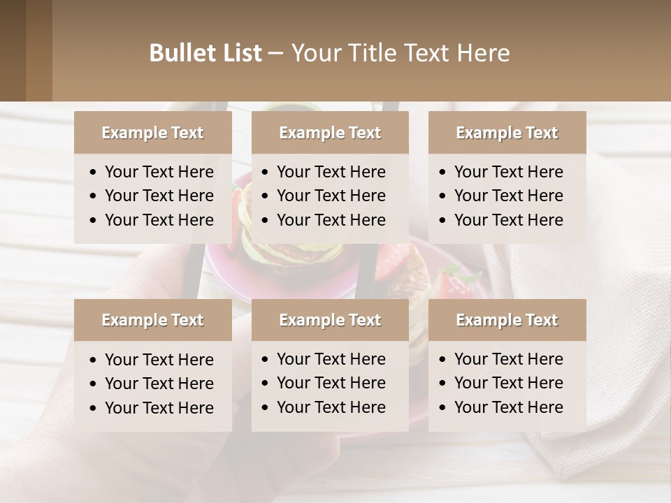 A Person Taking A Picture Of A Plate Of Food PowerPoint Template