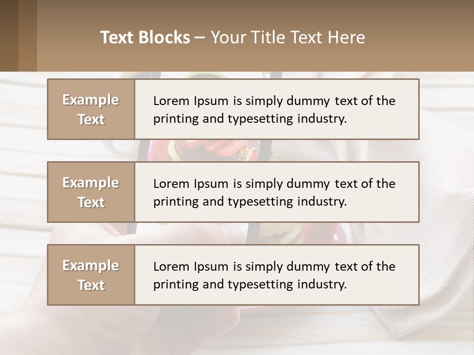 A Person Taking A Picture Of A Plate Of Food PowerPoint Template