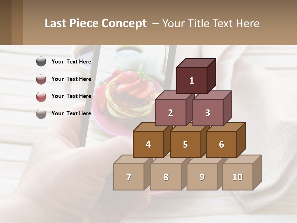 A Person Taking A Picture Of A Plate Of Food PowerPoint Template
