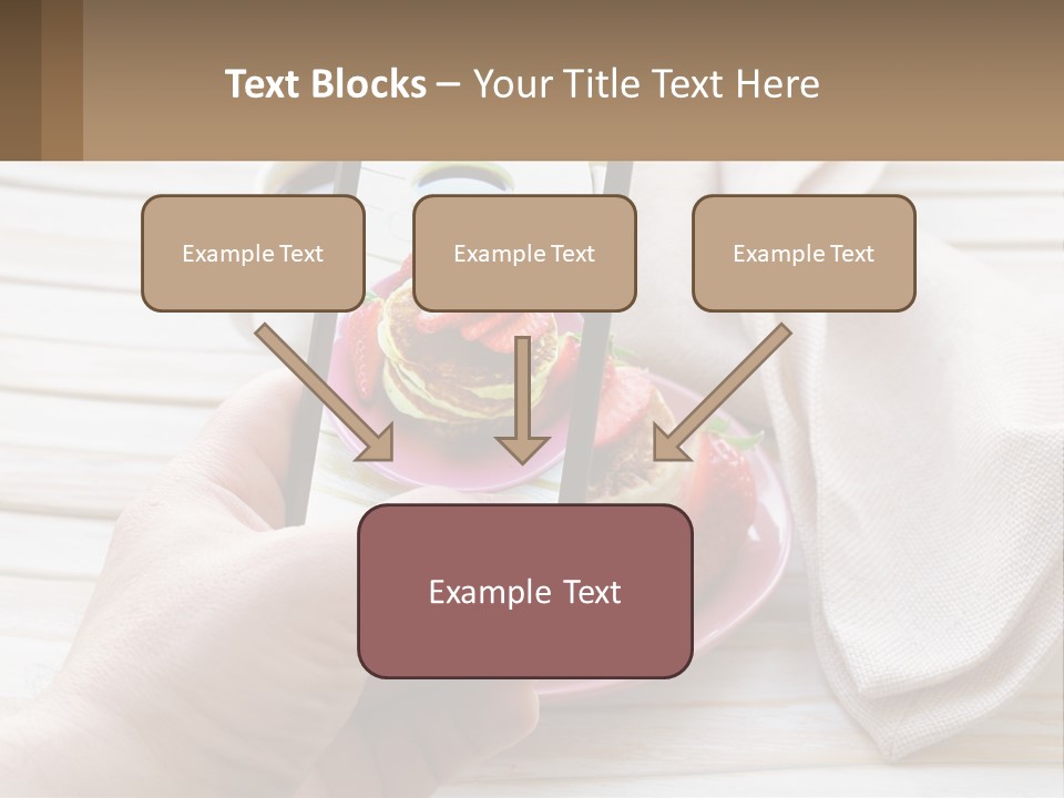A Person Taking A Picture Of A Plate Of Food PowerPoint Template