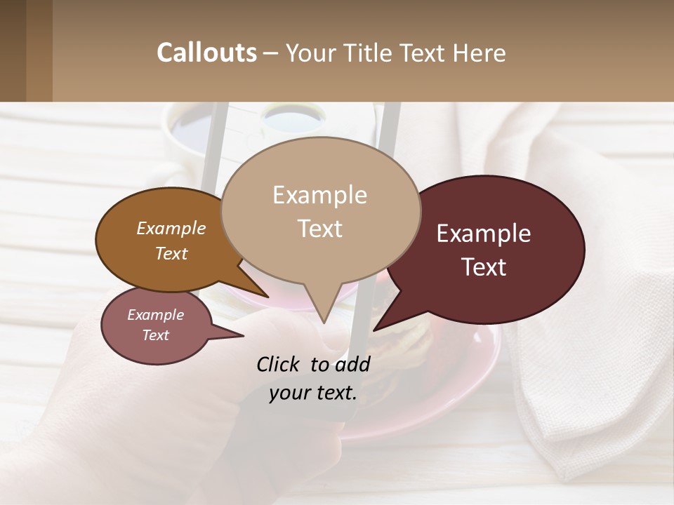 A Person Taking A Picture Of A Plate Of Food PowerPoint Template