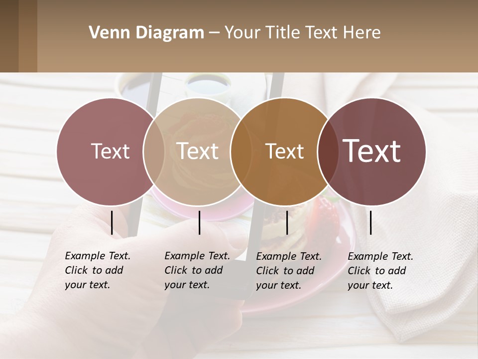 A Person Taking A Picture Of A Plate Of Food PowerPoint Template