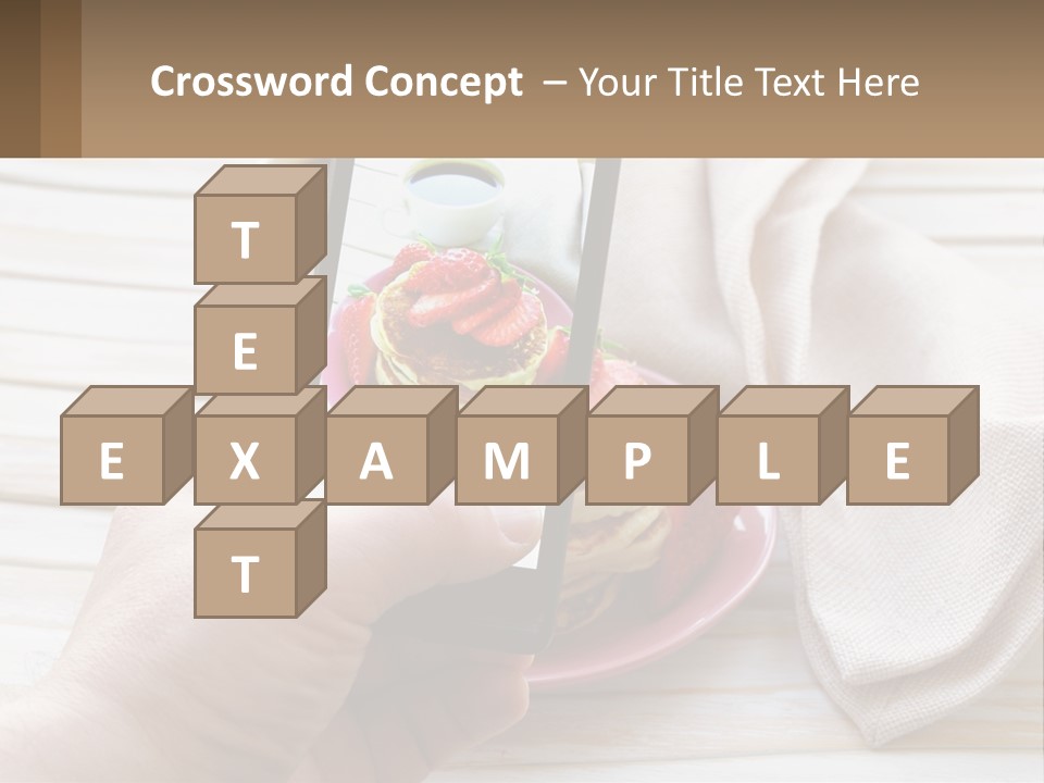 A Person Taking A Picture Of A Plate Of Food PowerPoint Template