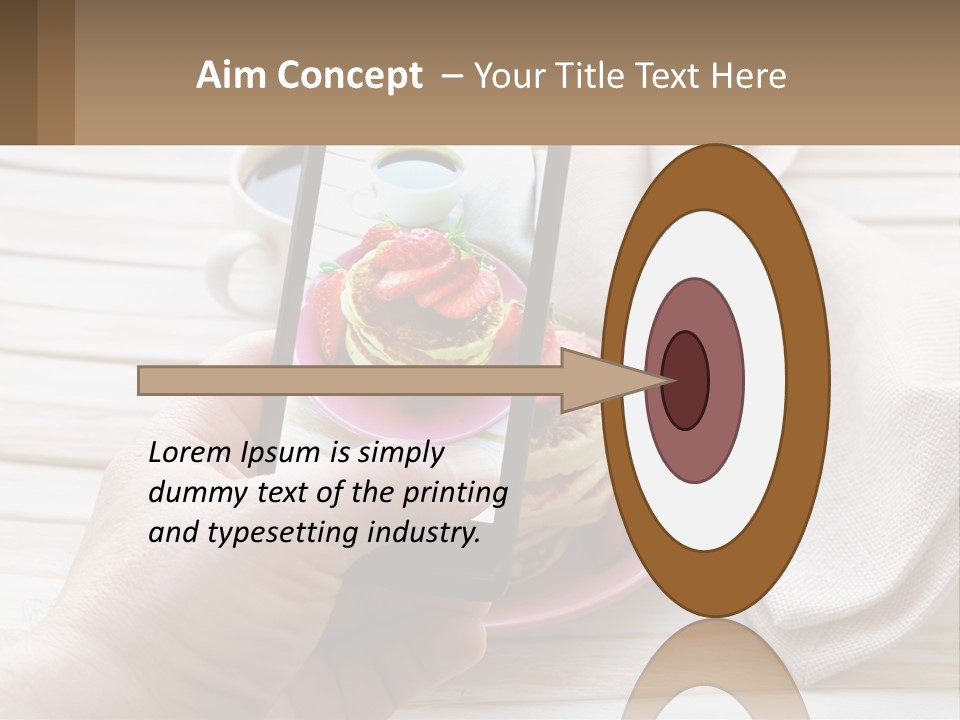 A Person Taking A Picture Of A Plate Of Food PowerPoint Template