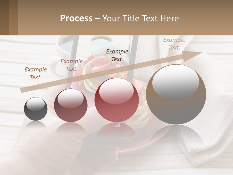 A Person Taking A Picture Of A Plate Of Food PowerPoint Template