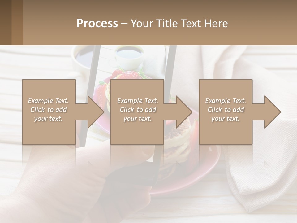 A Person Taking A Picture Of A Plate Of Food PowerPoint Template