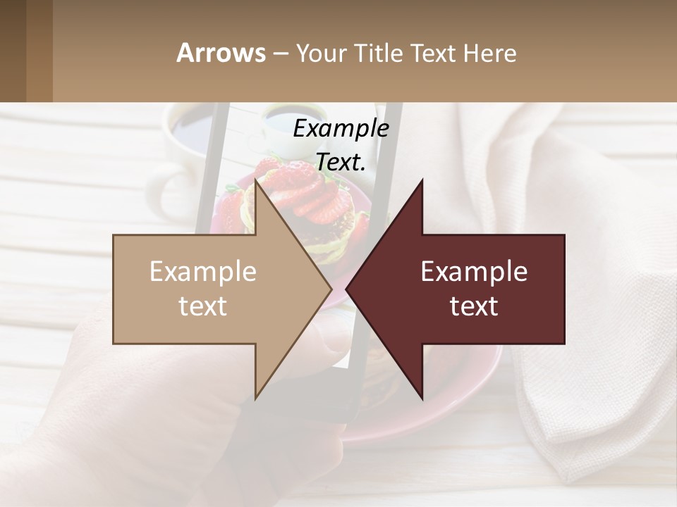 A Person Taking A Picture Of A Plate Of Food PowerPoint Template