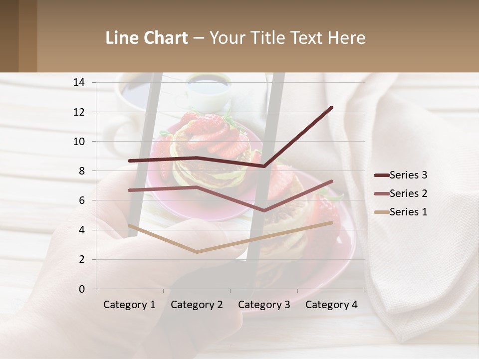 A Person Taking A Picture Of A Plate Of Food PowerPoint Template