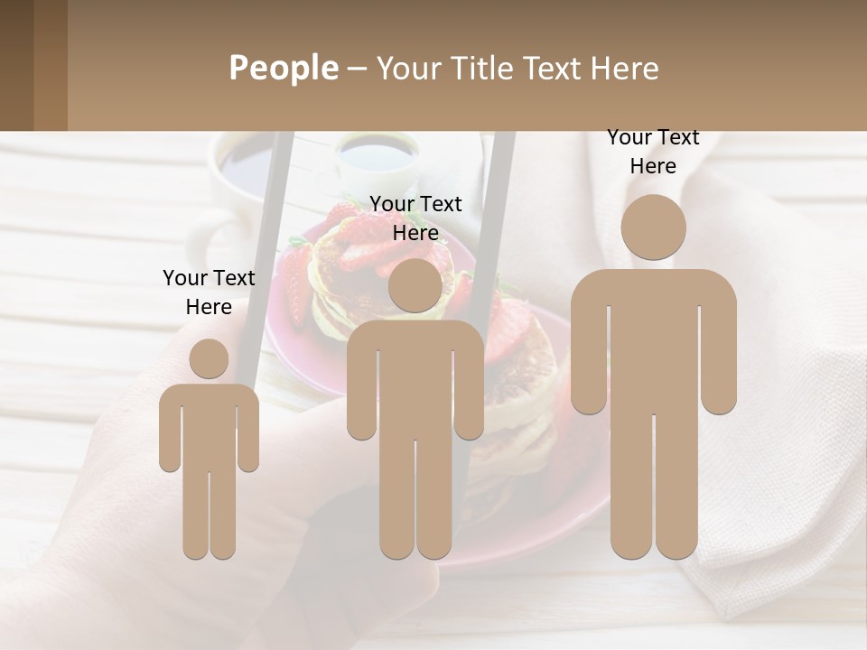 A Person Taking A Picture Of A Plate Of Food PowerPoint Template