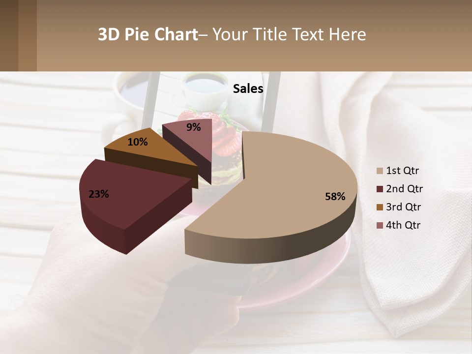 A Person Taking A Picture Of A Plate Of Food PowerPoint Template