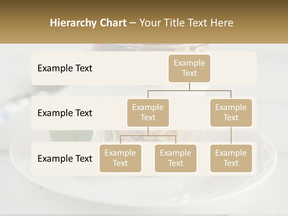 A Glass Of Yogurt And A Spoon On A Plate PowerPoint Template
