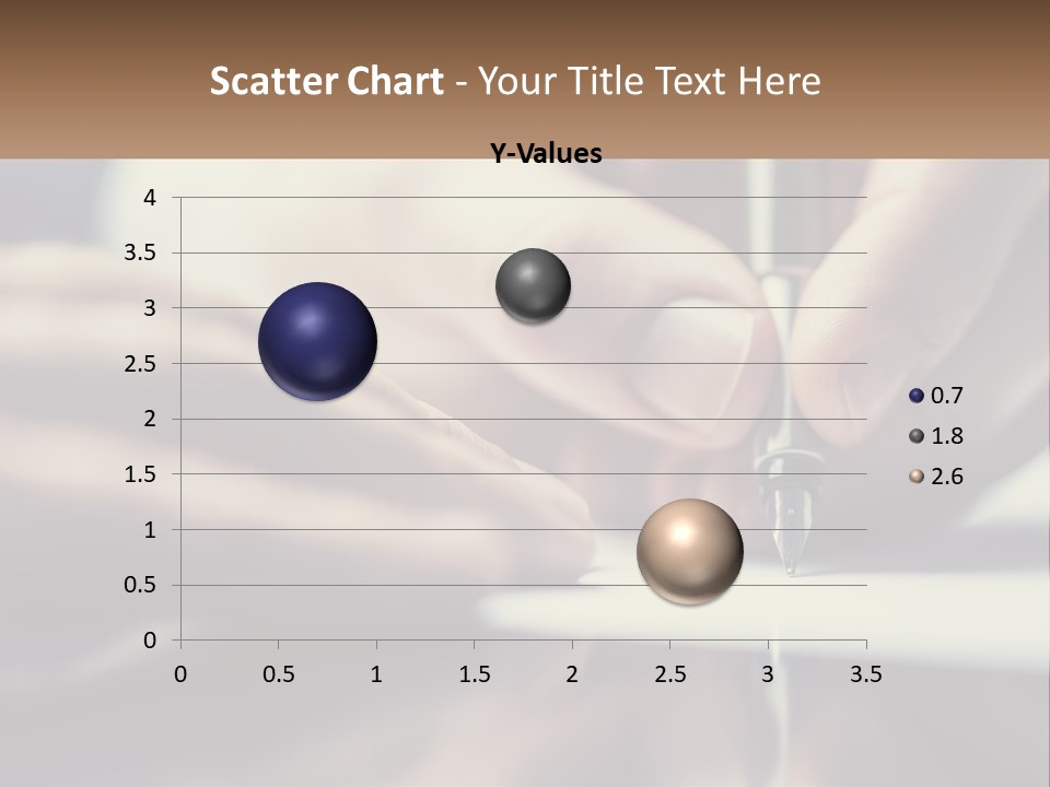A Person Writing On A Piece Of Paper With A Pen PowerPoint Template