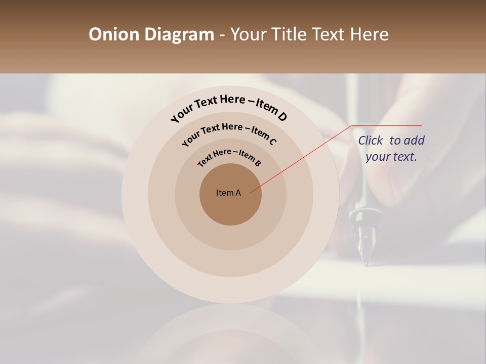 A Person Writing On A Piece Of Paper With A Pen PowerPoint Template