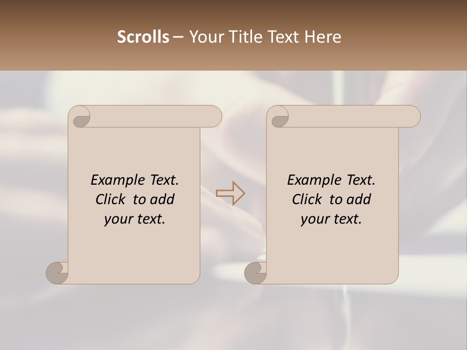 A Person Writing On A Piece Of Paper With A Pen PowerPoint Template