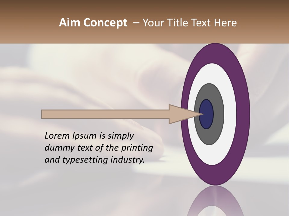 A Person Writing On A Piece Of Paper With A Pen PowerPoint Template