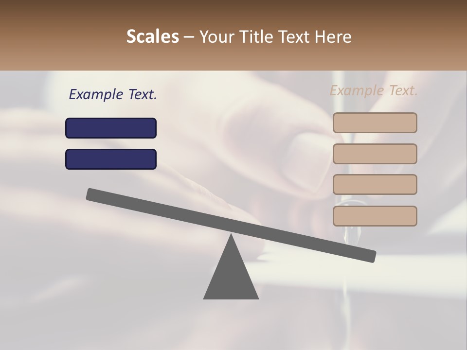 A Person Writing On A Piece Of Paper With A Pen PowerPoint Template