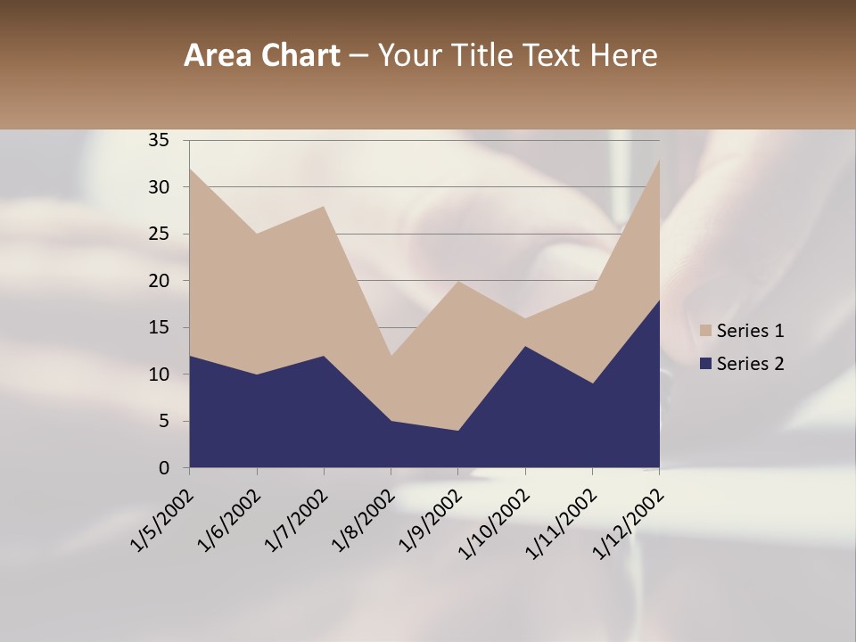 A Person Writing On A Piece Of Paper With A Pen PowerPoint Template