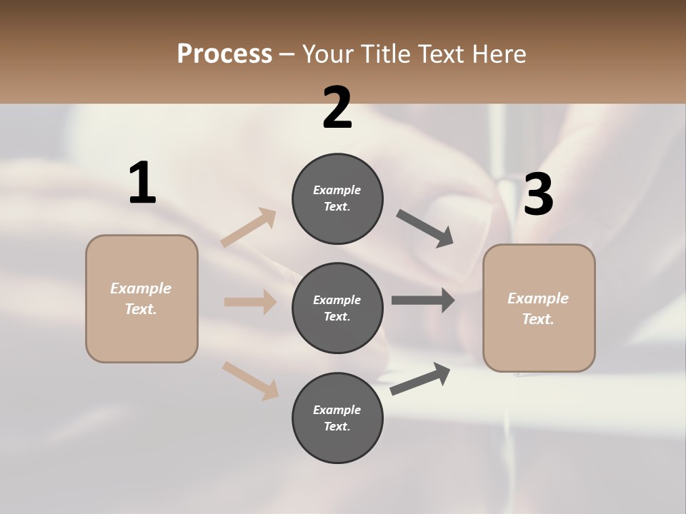 A Person Writing On A Piece Of Paper With A Pen PowerPoint Template