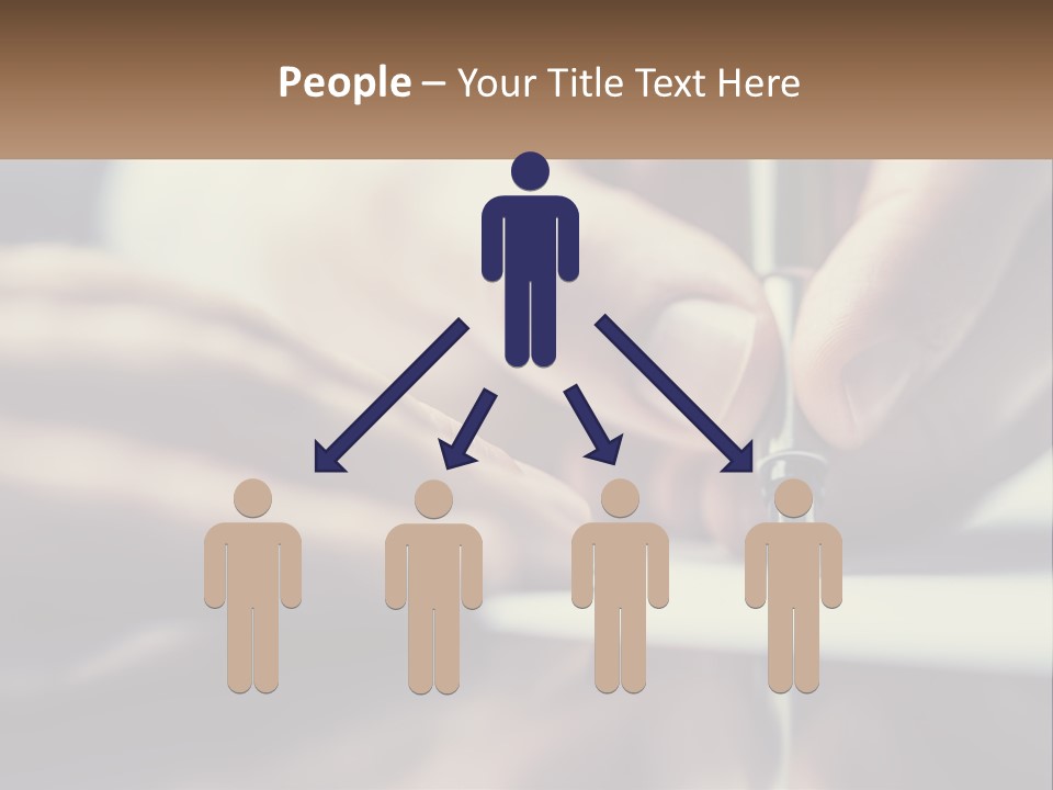 A Person Writing On A Piece Of Paper With A Pen PowerPoint Template