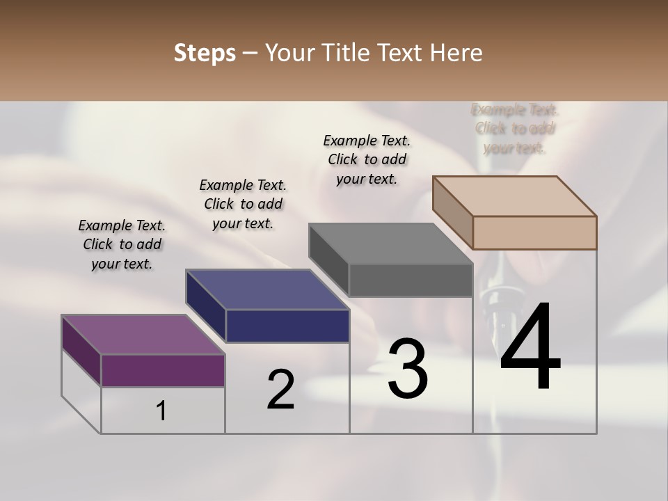 A Person Writing On A Piece Of Paper With A Pen PowerPoint Template