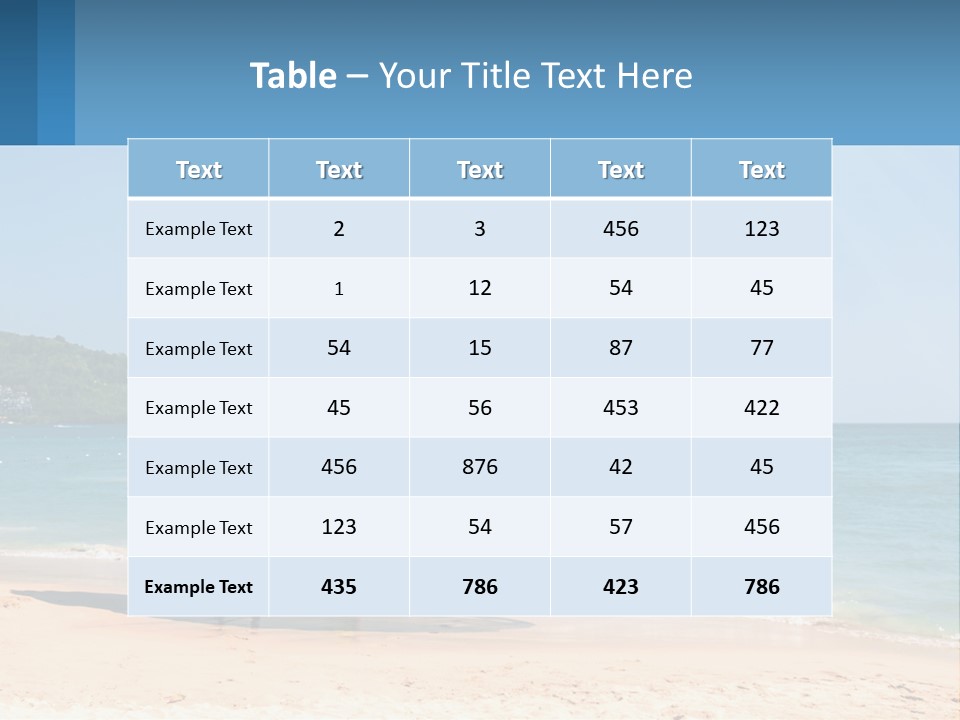 Two People Are Flying A Large Kite On The Beach PowerPoint Template