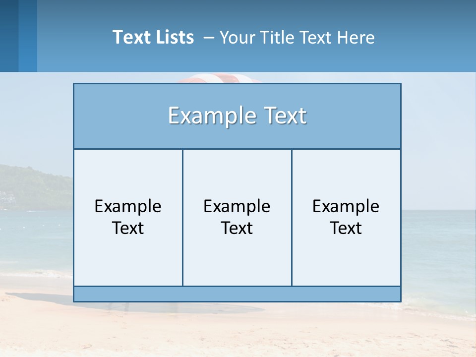 Two People Are Flying A Large Kite On The Beach PowerPoint Template