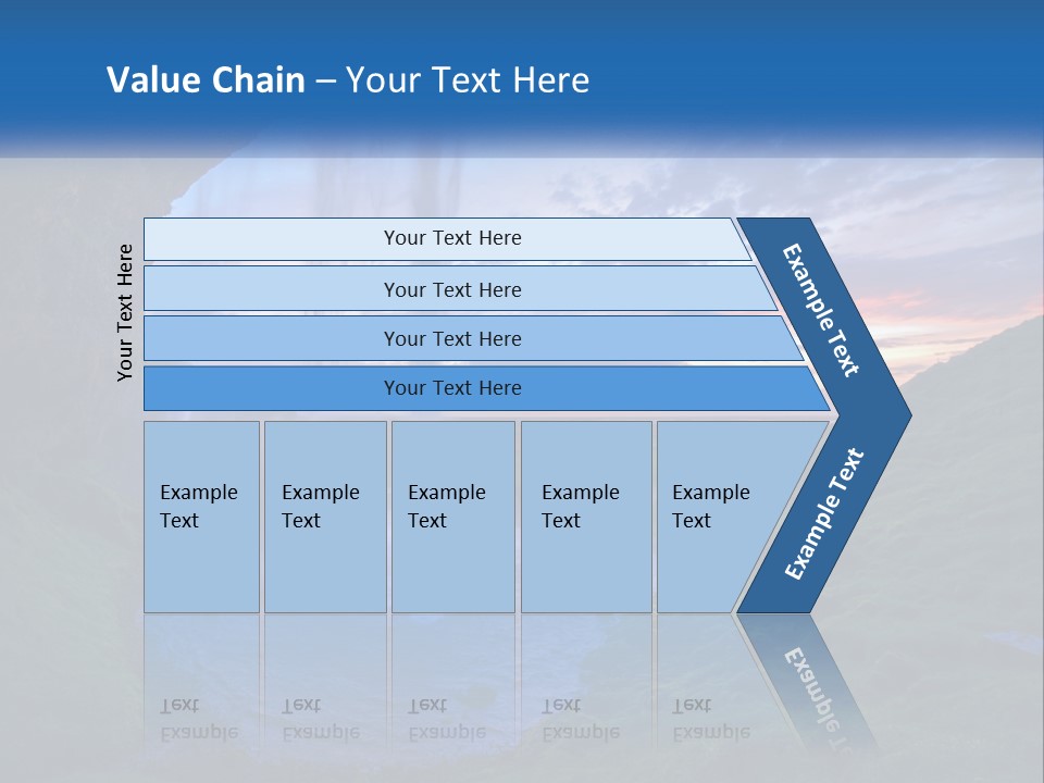 A Waterfall In The Middle Of A Body Of Water PowerPoint Template
