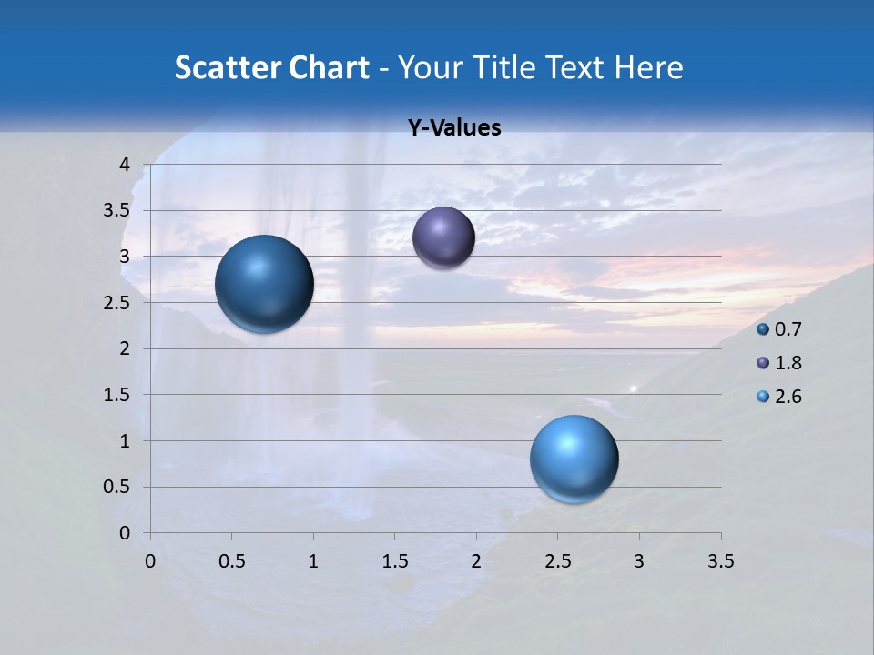 A Waterfall In The Middle Of A Body Of Water PowerPoint Template