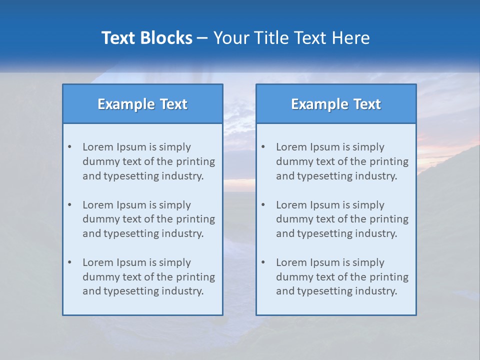 A Waterfall In The Middle Of A Body Of Water PowerPoint Template
