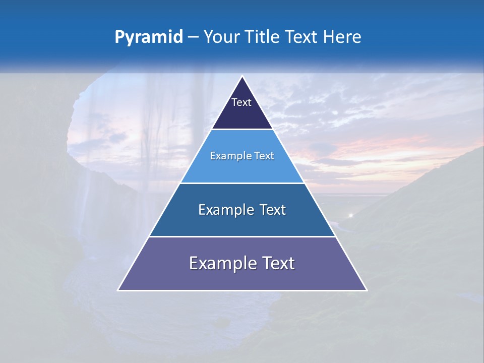 A Waterfall In The Middle Of A Body Of Water PowerPoint Template