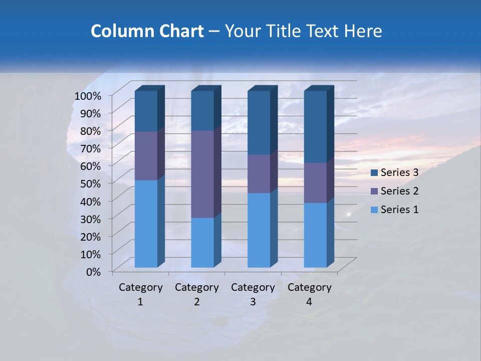 A Waterfall In The Middle Of A Body Of Water PowerPoint Template