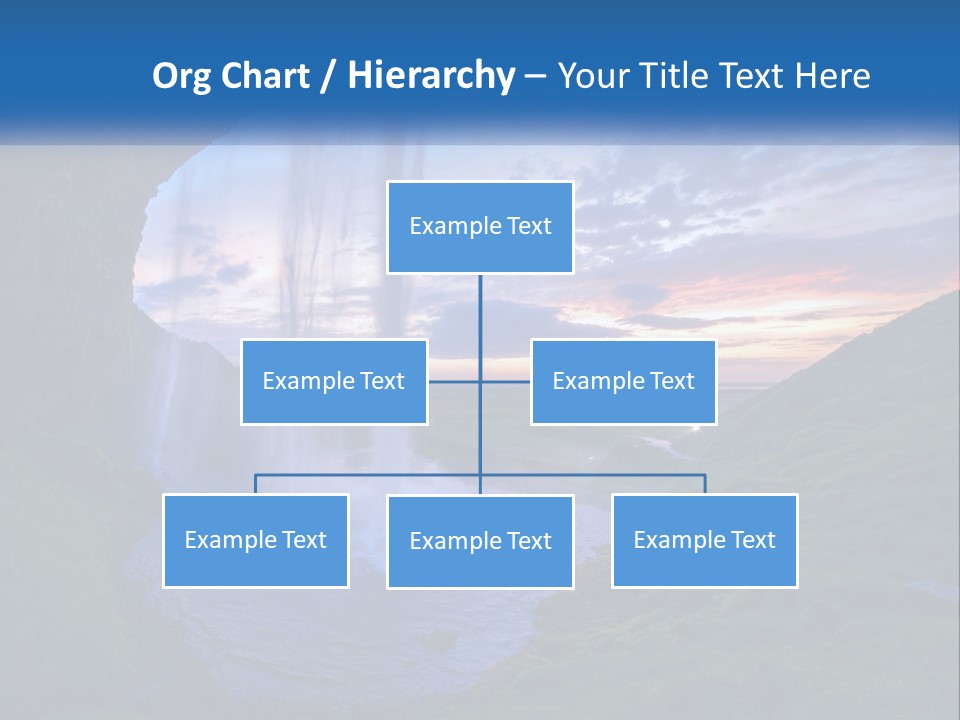 A Waterfall In The Middle Of A Body Of Water PowerPoint Template