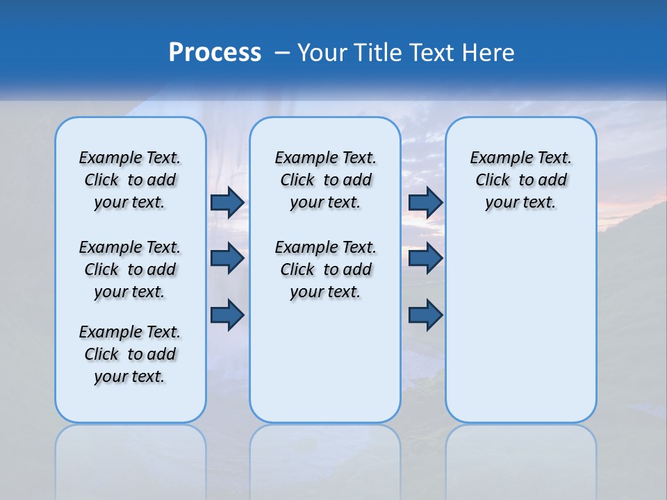 A Waterfall In The Middle Of A Body Of Water PowerPoint Template